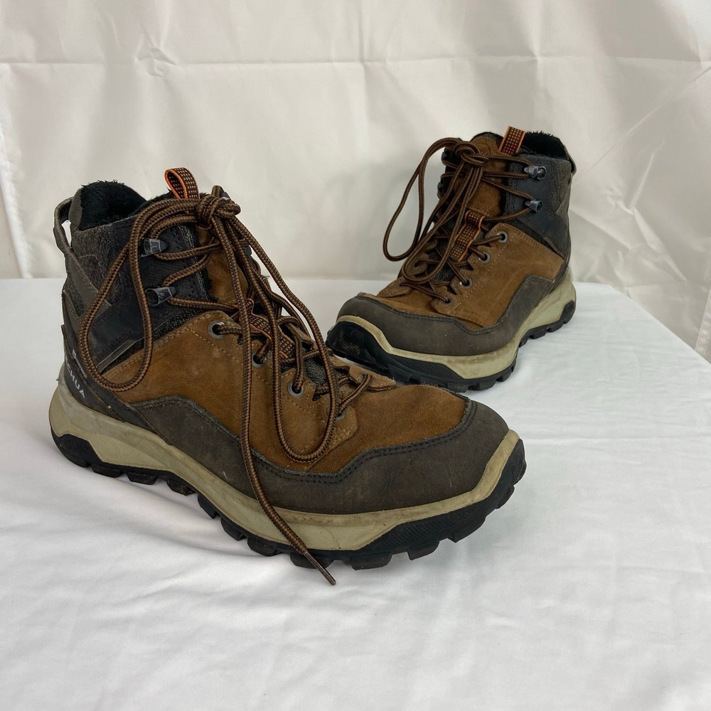 Quechua men's Frederick waterproof lace up brown decathlon‎ hiking boots shoes